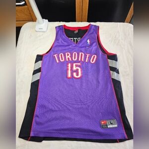 Vince Carter Toronto Raptors Nike Jersey Swingman Purple Sewn NBA Men L Large
